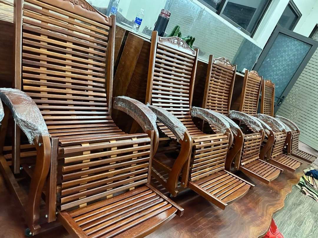 Ghế Thư Giãn - Ghế Lười Gỗ Lim 3 Dây TT-GTG575