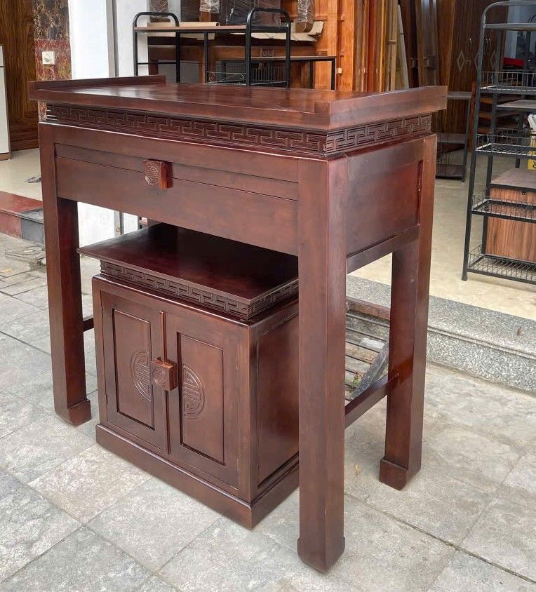 Bàn Thờ Chũ Vạn Gỗ Gụ Lào TT-BT539