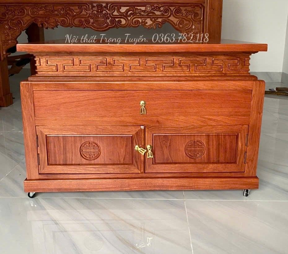 Tủ Cơm Cúng Gỗ Hương Đá TT-BT555