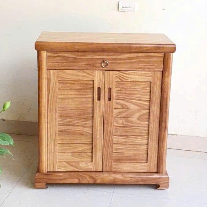 Tủ Giày 2 Cánh dài 80cm Gỗ Hương Xám TT-TG553