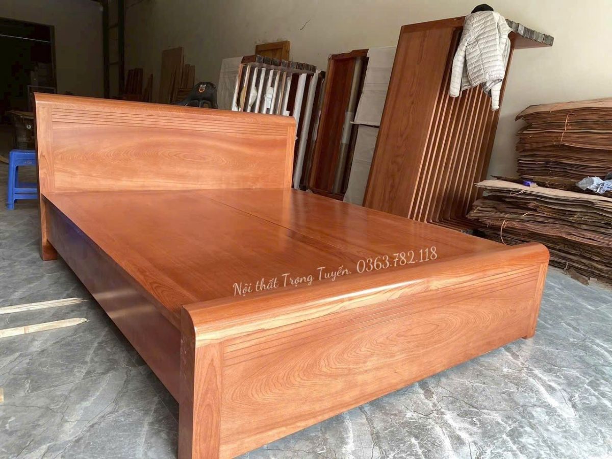 Giường Gỗ Xoan Đào Phàn Liền TT-G549