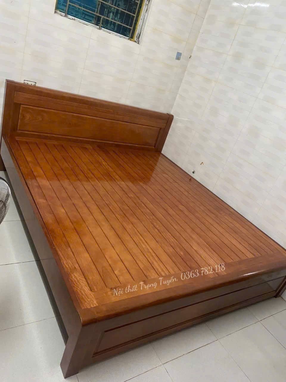 Giường Xoan Đào Giác Nan 5 Chỉ Đục Hoa TT-G550