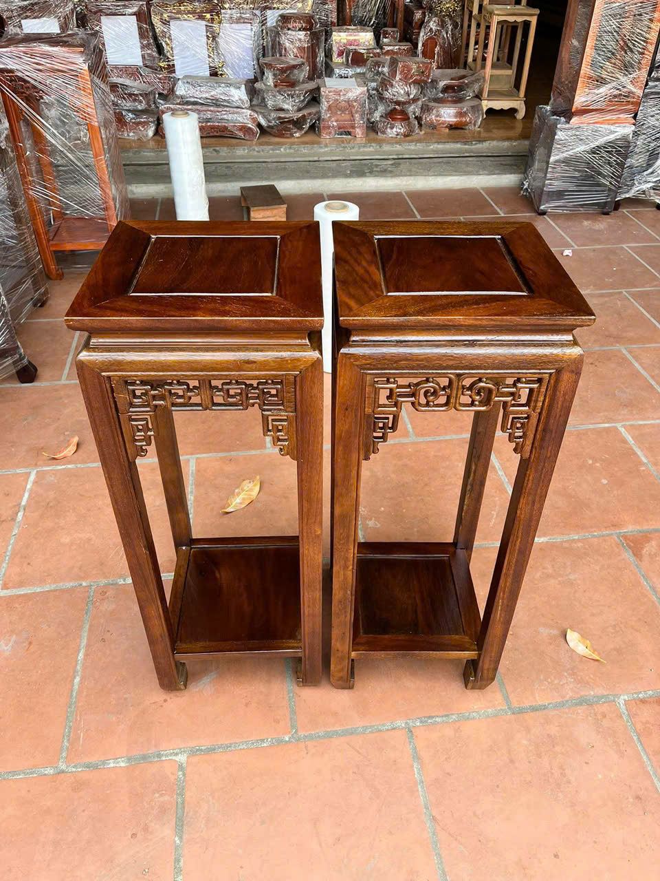 Đôn Mặt Vông Trang Trí Gỗ Lim TT-ĐG577